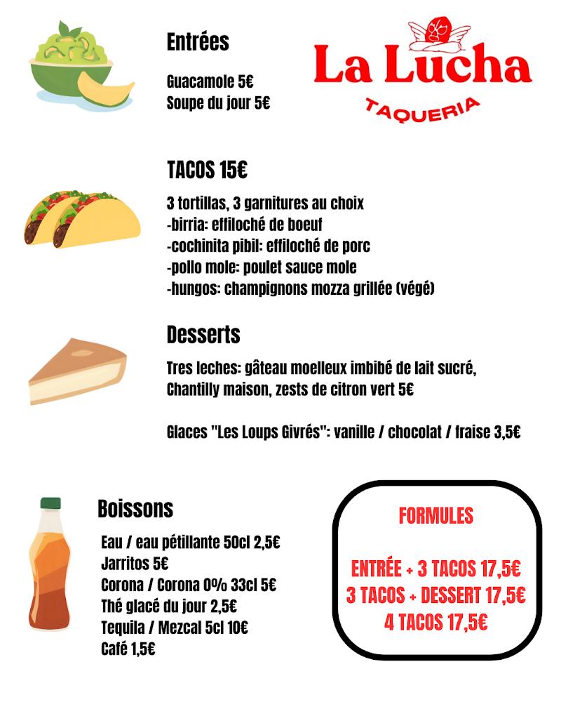 La Lucha - Menu Image 1